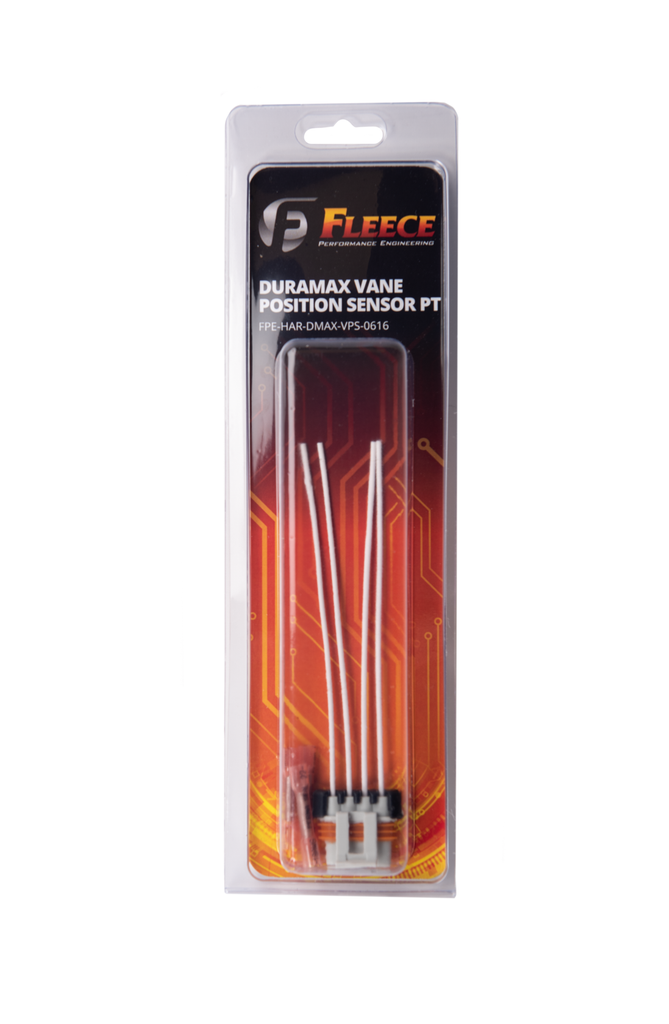 Fleece Performance FPE-HAR-DMAX-VPS-0616 Duramax Vane Position Sensor Pigtail (LBZ,LMM,LML) for Select Chevrolet Silverado HD, Chevrolet Silverado HD Classic, Chevrolet Silverado 3500, Chevrolet Silverado Classic, Chevrolet Silverado HD, GMC Sierra HD,