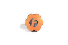 Load image into Gallery viewer, Fleece Performance FPE-OC-CR-F-ORG 2003-2018 Cummins Billet Oil Cap Cover Orange for Select Dodge Ram 2500, Dodge Ram 3500, Ram 2500, Ram