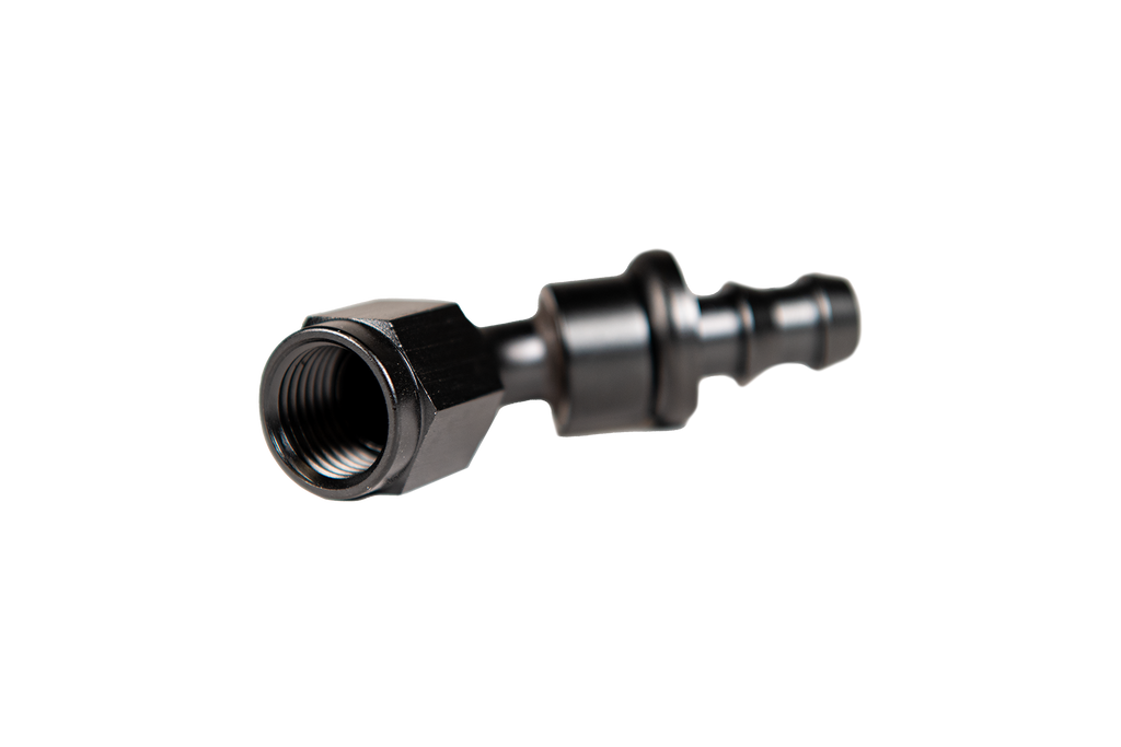 Fleece Performance FPE-PL-45-06 -6 45deg to Hose Barb - Black