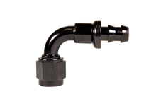 Load image into Gallery viewer, Fleece Performance FPE-PL-90-10 -10 90deg to Hose Barb - Black