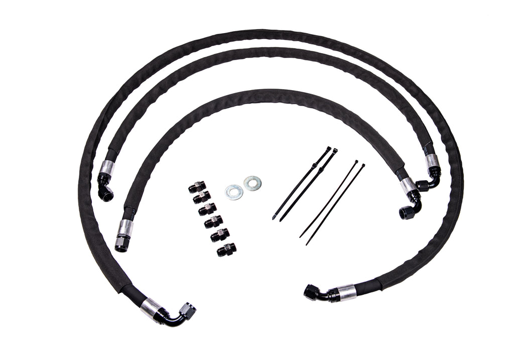 Fleece Performance FPE-TL-L5P-1719 2017-2019 GM Duramax Heavy Duty Replacement Transmission Cooler lines for Select Chevrolet Silverado HD, Chevrolet Silverado HD, GMC Sierra HD, GMC Sierra HD