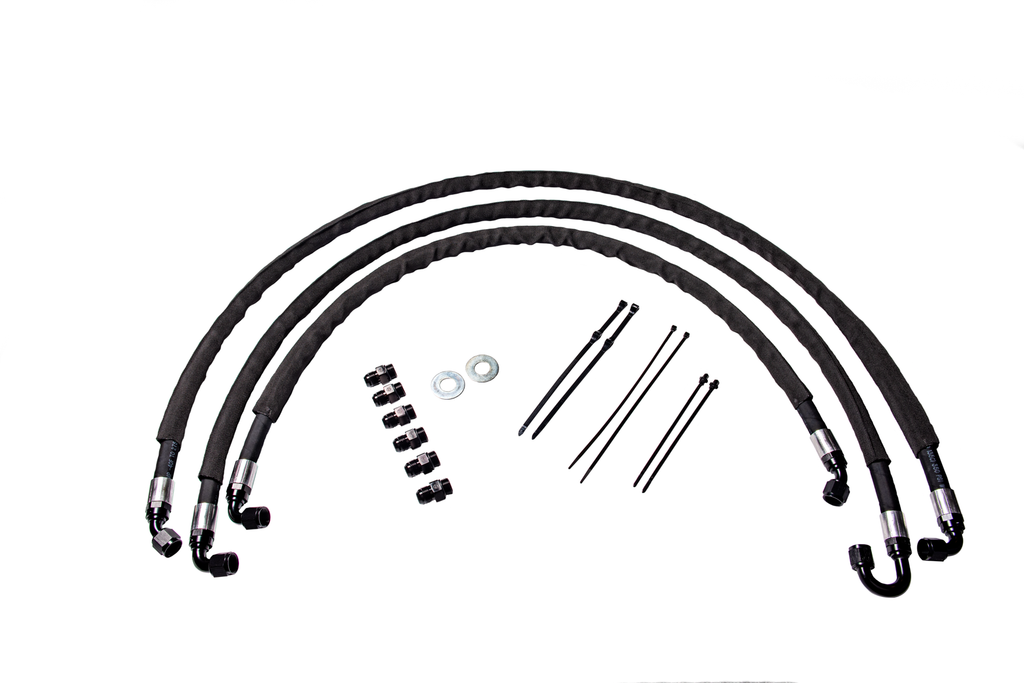 Fleece Performance FPE-TL-LML-1114 2011-2014 GM Duramax Heavy Duty Replacement Transmission Cooler lines for Select Chevrolet Silverado HD, Chevrolet Silverado HD, GMC Sierra HD, GMC Sierra HD