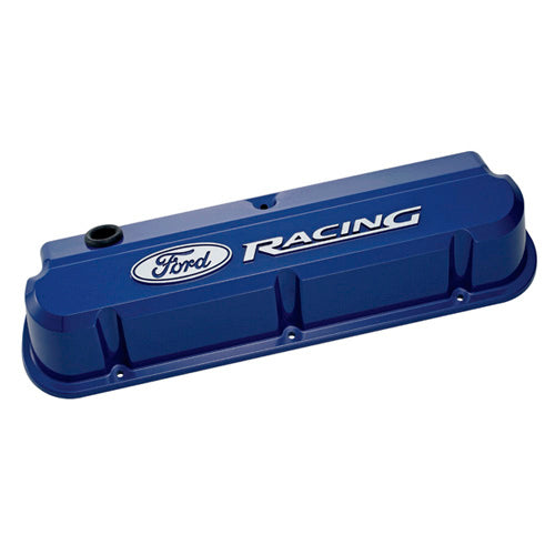 FORD 302-136 Slant Edge Valve Cover Set w/Ford Racing Logo