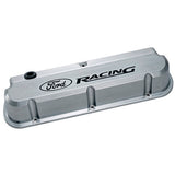 FORD 302-138 SBF Alm Valve Cover Set Slant-Edge Polished