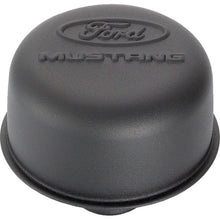 Load image into Gallery viewer, FORD 302-221 Black Steel Breather W/Ford Mustang Logo