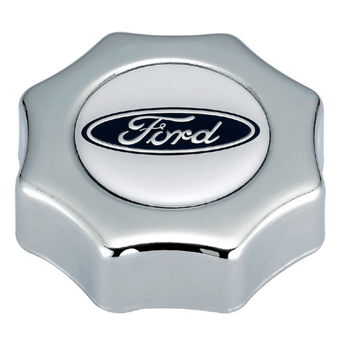 FORD 302-230 Alm Screw-in Oil Fill Cap w/Ford Oval Logo