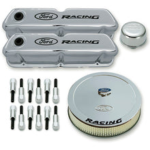Load image into Gallery viewer, FORD 302-510 Engine Dress up Kit Chrome w/Ford Racing Log