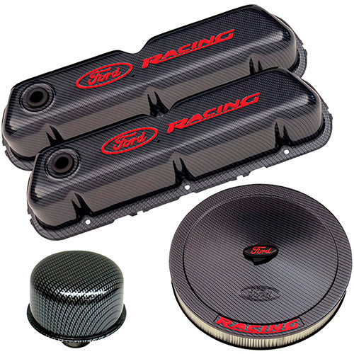 FORD 302-520 Engine Dress up Kit C/F w/Ford Racing Logo