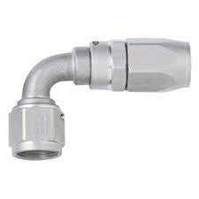 FRAGOLA 109004-CL #4 x 90 Power Flow Hose End - Clear
