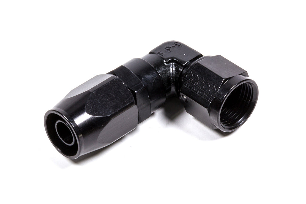 FRAGOLA 109108-BL #8 x 90 Low Profile Forged Hose End Black