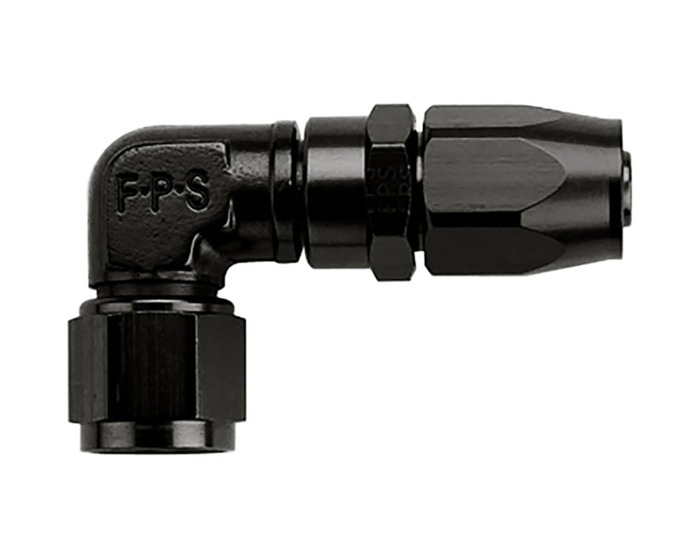 FRAGOLA 109120-BL Hose Fitting #20 90 Degr Black - Low Pro-File