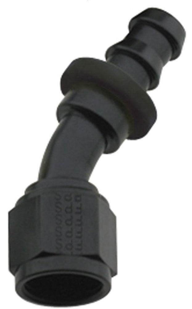 FRAGOLA 203016-BL Hose Fitting #16 30 Deg Push Lock Black