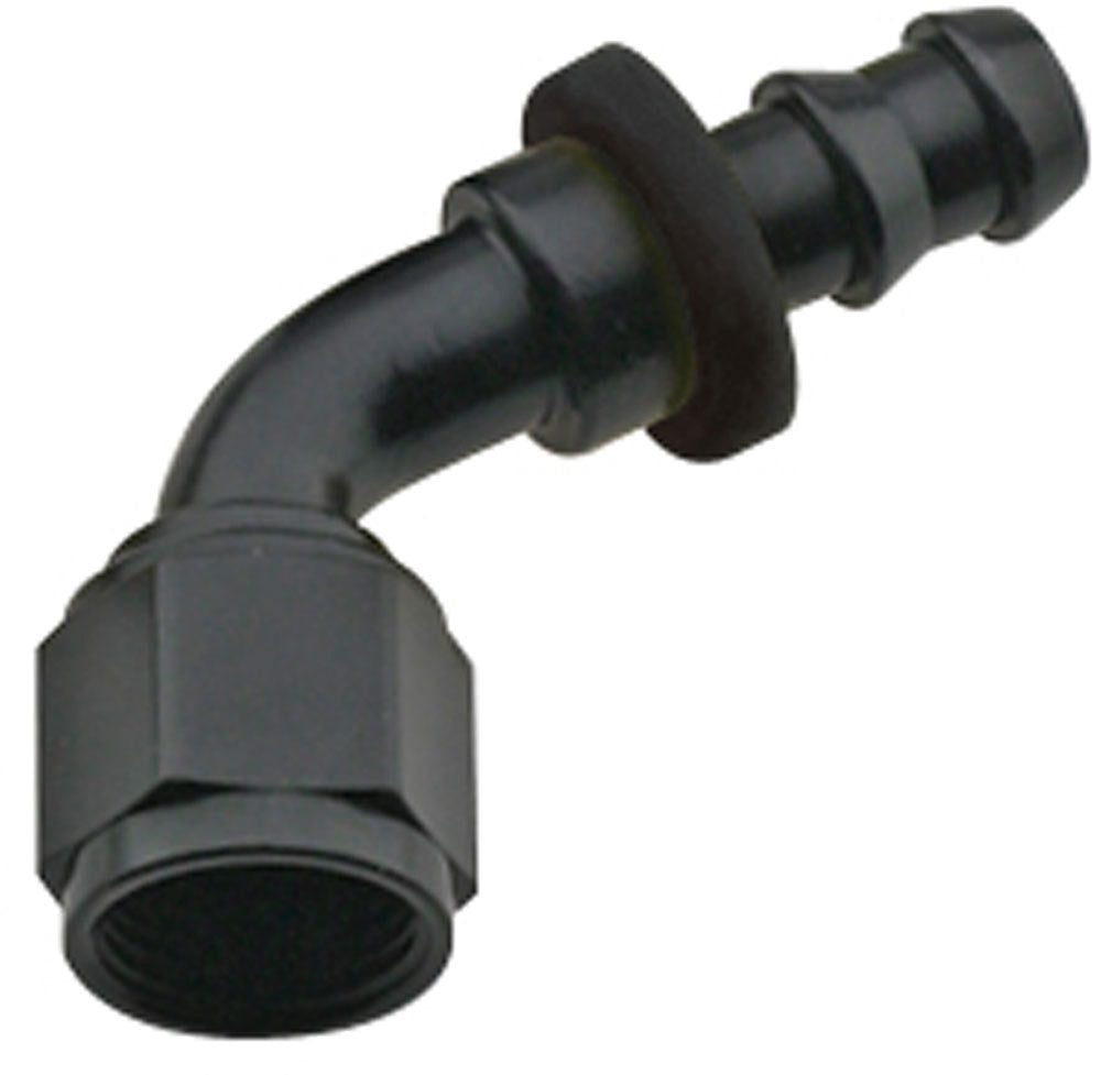 FRAGOLA 206010-BL Hose Fitting #10 60 Deg Push Lock Black