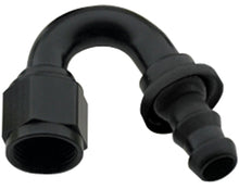 Load image into Gallery viewer, FRAGOLA 215008-BL Hose Fitting #8 150 Deg Push Lock Black