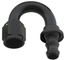 Load image into Gallery viewer, FRAGOLA 218012-BL Hose Fitting #12 180 Deg Push Lock Black