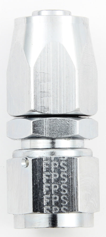 FRAGOLA 220106-CH Hose Fitting #6 Straight Pro-Flow Chrome