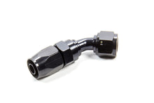 Load image into Gallery viewer, FRAGOLA 224505-BL Hose Fitting #6 45 Deg. to #8 Hose Black