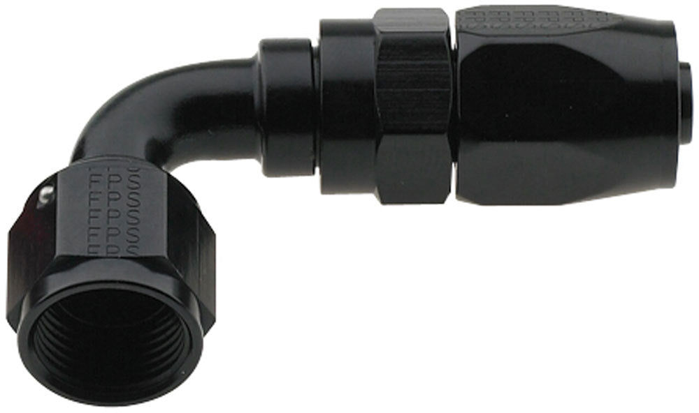 FRAGOLA 229008-BL Hose Fitting #8 90 Deg Pro-Flow Black