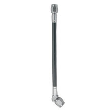 Load image into Gallery viewer, FRAGOLA 342016 3an Black Covered PTFE Hose 16in OAL Str/45 Deg