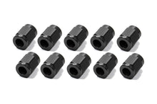 Load image into Gallery viewer, FRAGOLA 481803-BL-10 #3 Aluminum Tube  Nuts (10pk) Black