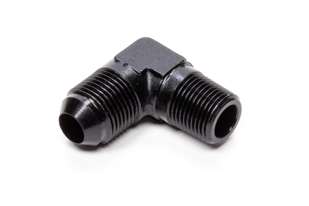 FRAGOLA 482207-BL 90 Deg Adapter Fitting #8 x 1/4 MPT Black