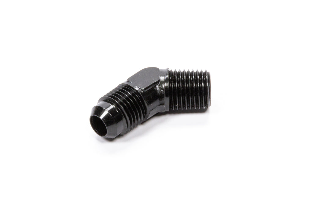 FRAGOLA 482307-BL 45 Deg Adapter Fitting #8 x 1/4 MPT Black