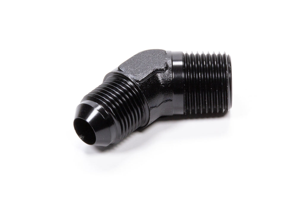FRAGOLA 482388-BL 45 Deg Adapter Fitting #8 x 1/2 MPT Black
