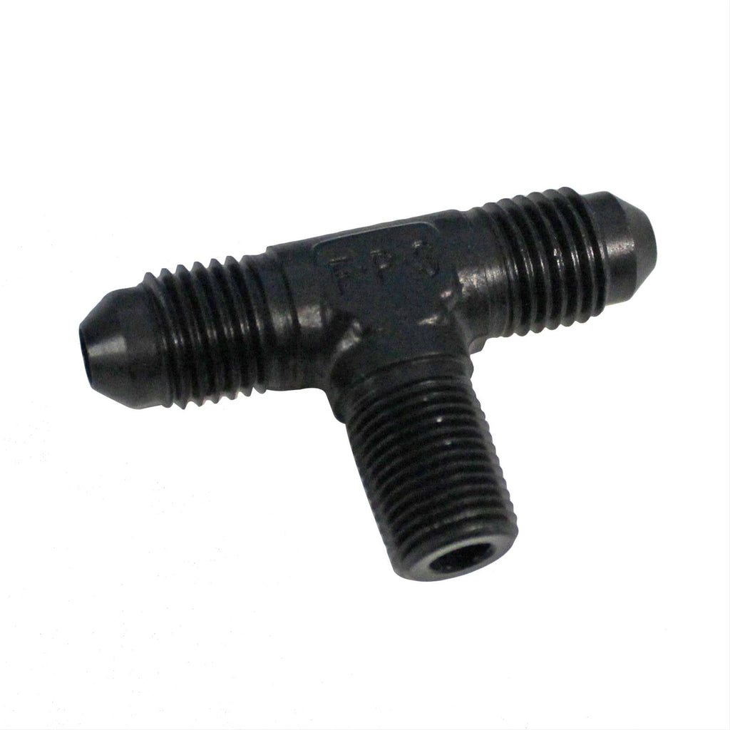 FRAGOLA 482504-BL 4an Tee 1/8 MPT On The Side - Black
