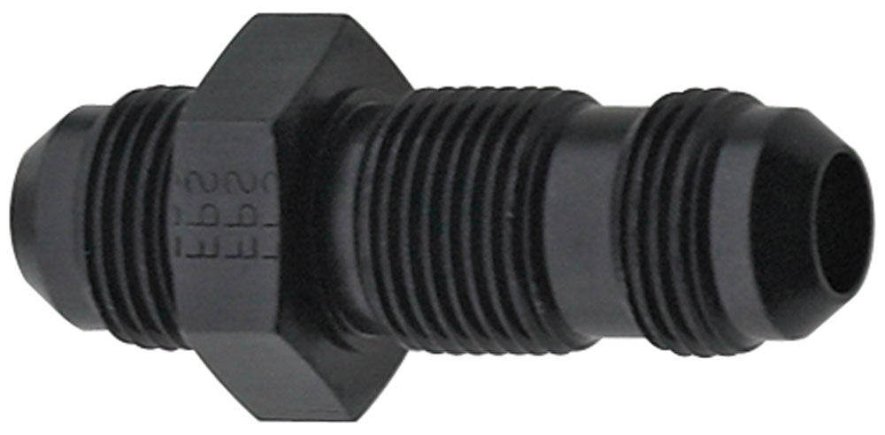 FRAGOLA 483208-BL Str Bulkhead Fitting #8 Black