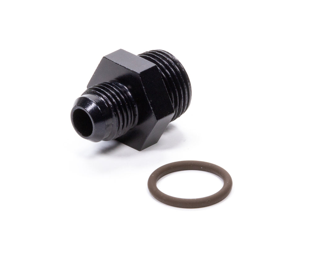 FRAGOLA 495101-BL #6 x 3/4-16 (#8) Radius O-Ring Fitting Black
