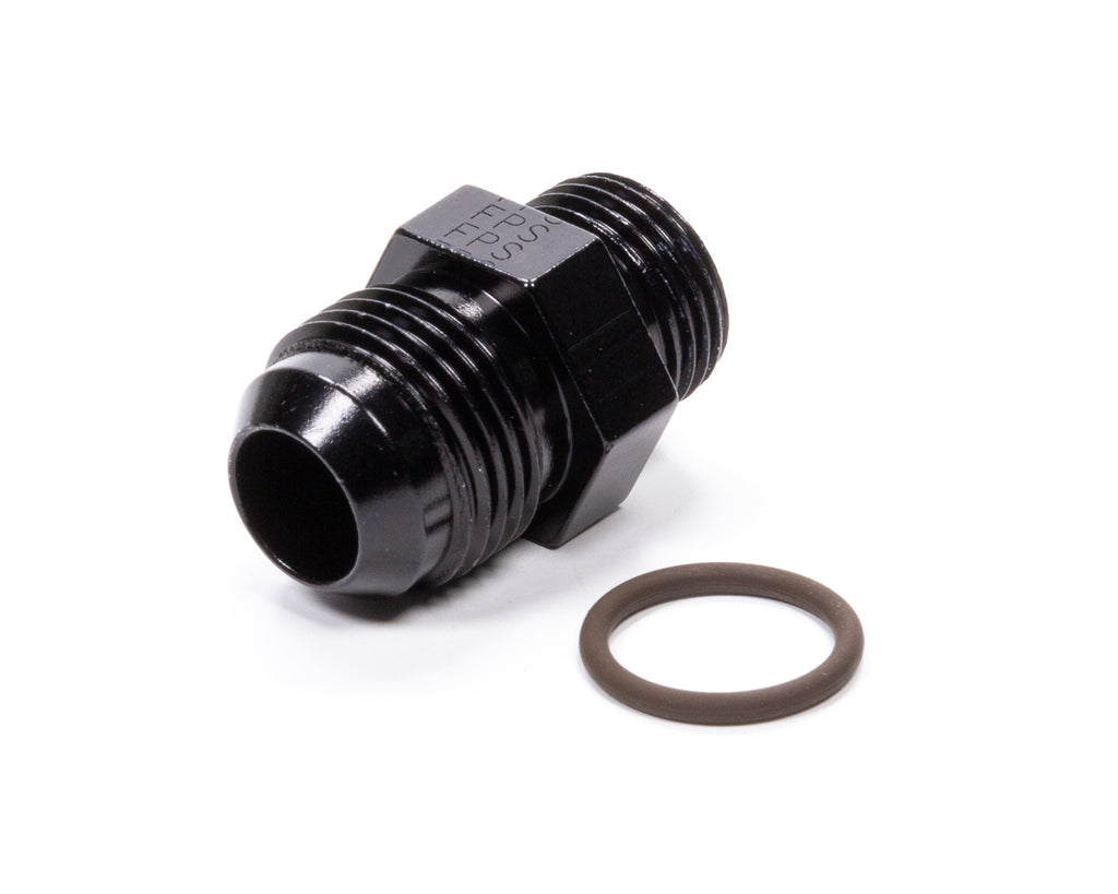 FRAGOLA 495105-BL #10 x 3/4-16 (#8) Radius O-Ring Fitting Black
