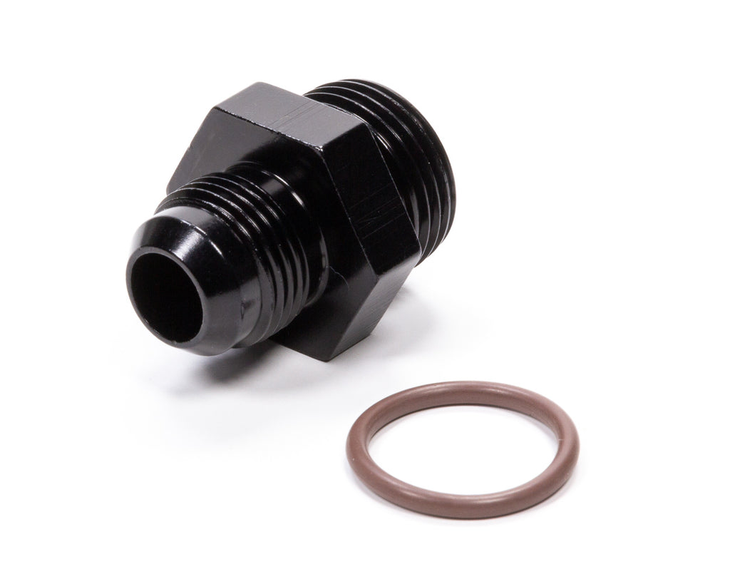 FRAGOLA 495107-BL #10 x 1-1/16-12 (#12) Radius O-Ring Fitting Bk