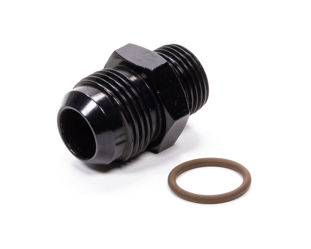 FRAGOLA 495108-BL #12 x 7/8-14 (#10)Radius O-Ring Fitting Black
