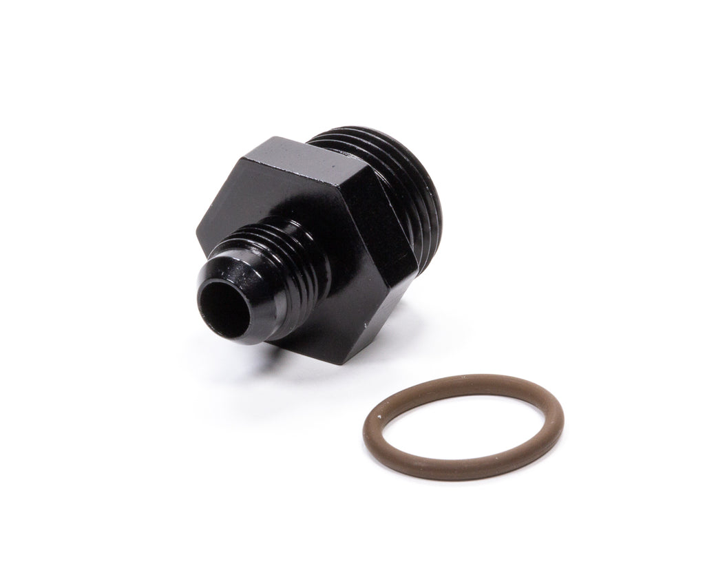 FRAGOLA 495113-BL #6 x 7/8-14 (#10) Radius O-Ring Fitting Black