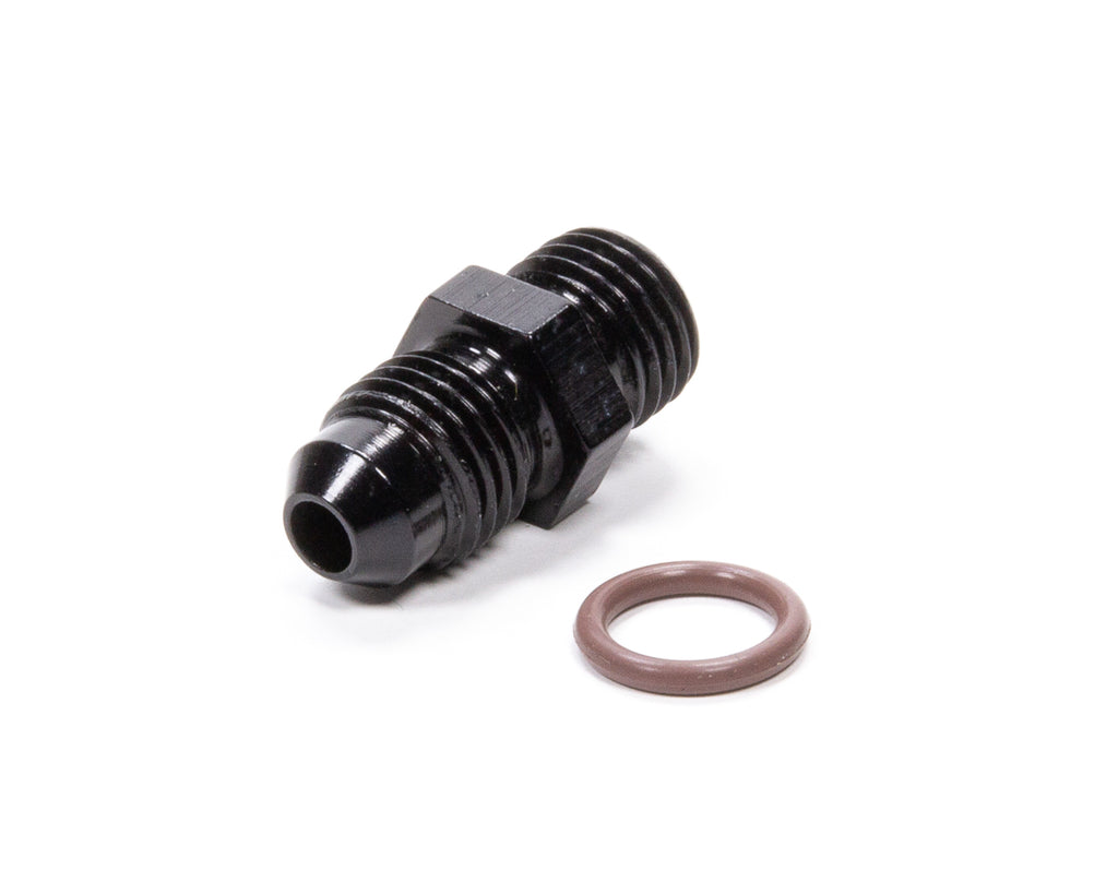 FRAGOLA 495125-BL #4 x 7/16-20 (#4) Radius O-Ring Fitting Black