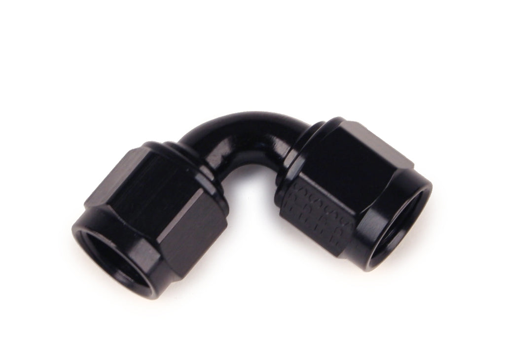 FRAGOLA 496318-BL #8 90-Degree Female Couple Fitting Black