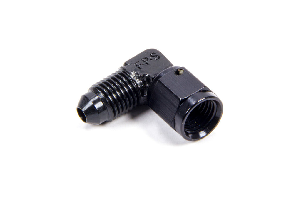 FRAGOLA 498102-BL #4 Female Swivel to Male 90 Degree Fitting Black