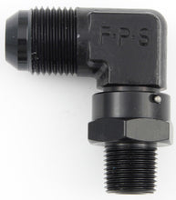 Load image into Gallery viewer, FRAGOLA 499104-BL #4 x 1/8 MPT 90 Deg Swivel Adapter Black
