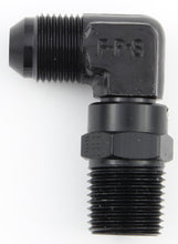 Load image into Gallery viewer, FRAGOLA 499188-BL #8 x 1/2 MPT 90 Deg Swivel Adapter Black
