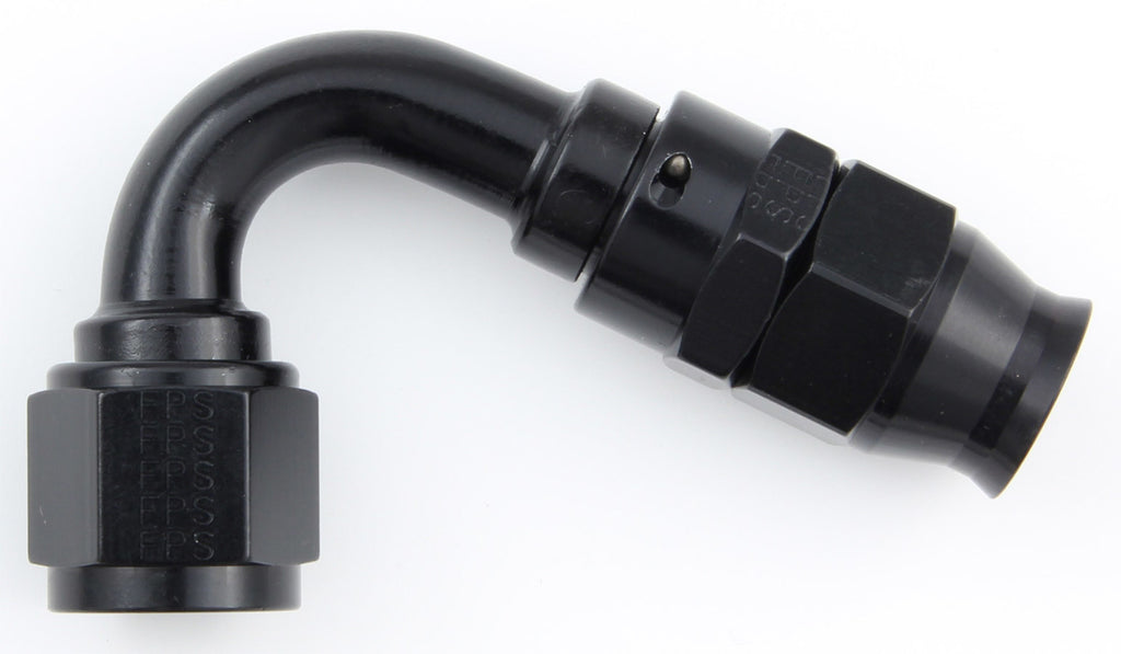 FRAGOLA 681210-BL Hose Fitting #10 120 Deg PTFE Black