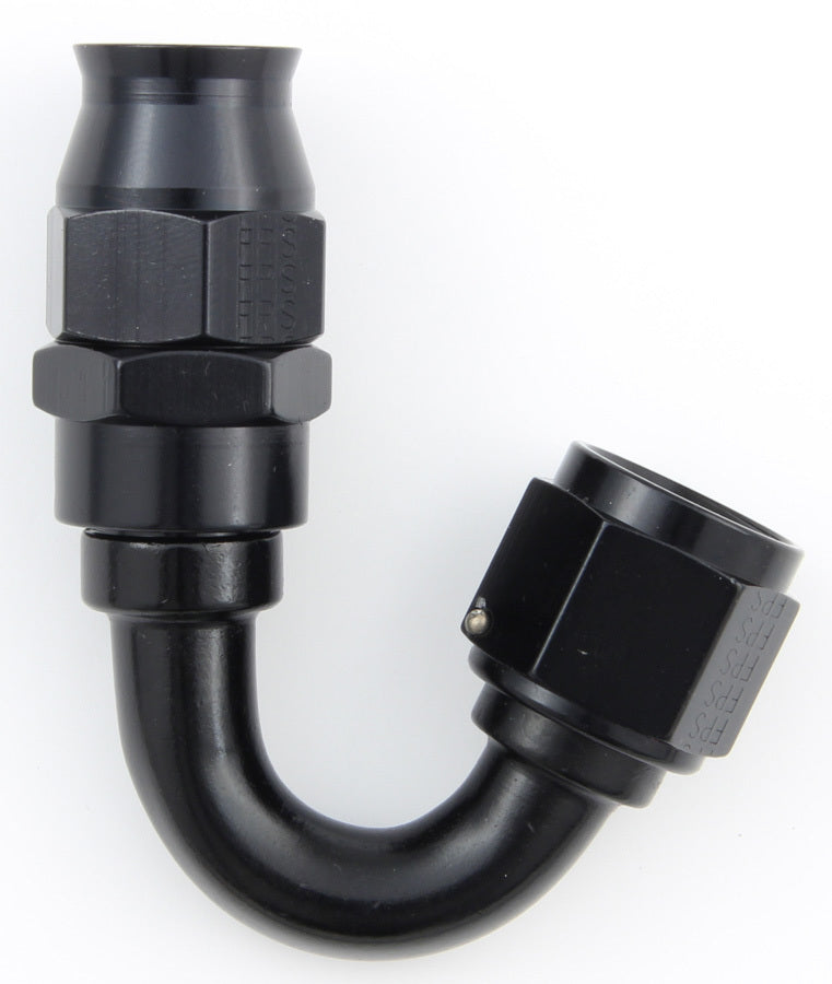 FRAGOLA 681508-BL Hose Fitting #8 150 Deg PTFE Black