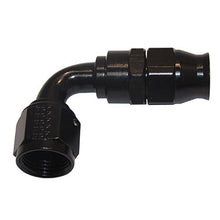 Load image into Gallery viewer, FRAGOLA 689012-BL Hose Fitting #12 90 Deg PTFE Black