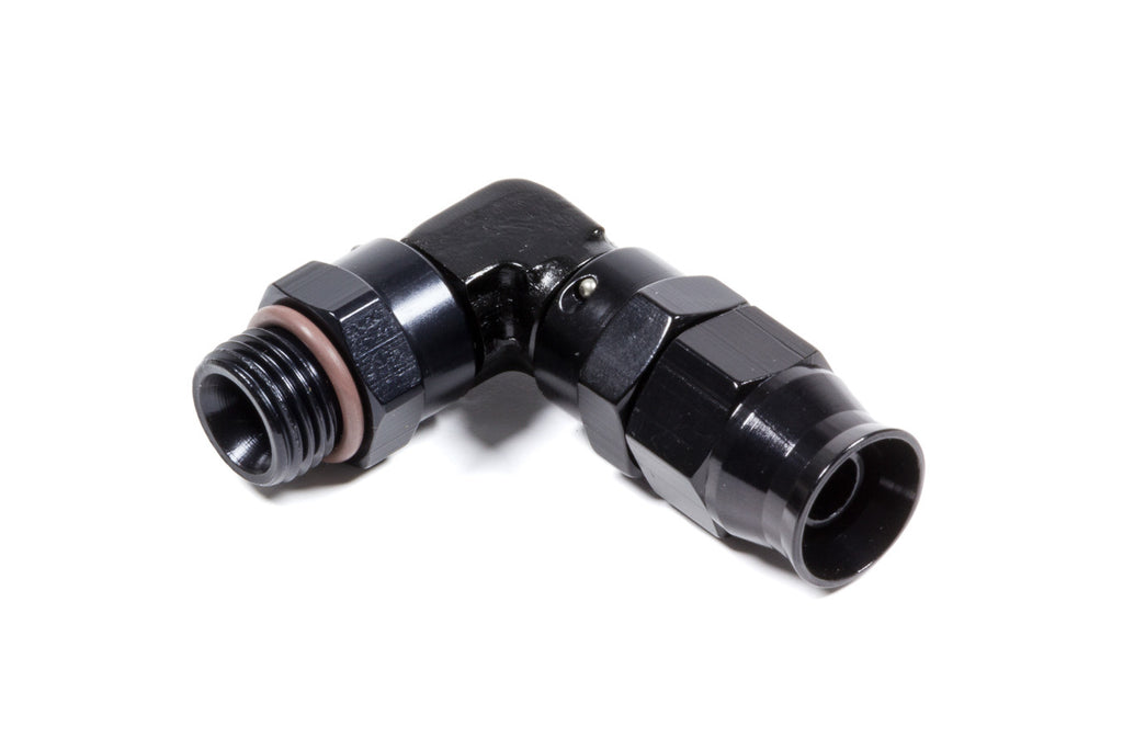 FRAGOLA 689706-BL Hose Fitting #6 90 Deg to #6 ORB PTFE Black