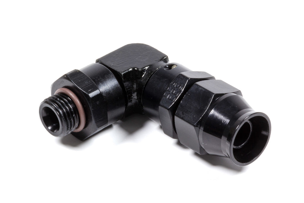 FRAGOLA 689707-BL Hose Fitting #8 90 Deg to #6 ORB PTFE Black