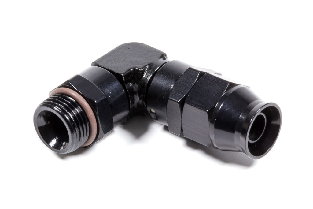 FRAGOLA 689708-BL Hose Fitting #8 90 Deg to #8 ORB PTFE Black