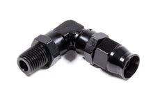 Load image into Gallery viewer, FRAGOLA 689906-BL Hose Fitting #6 90 Deg to 1/4npt PTFE Black