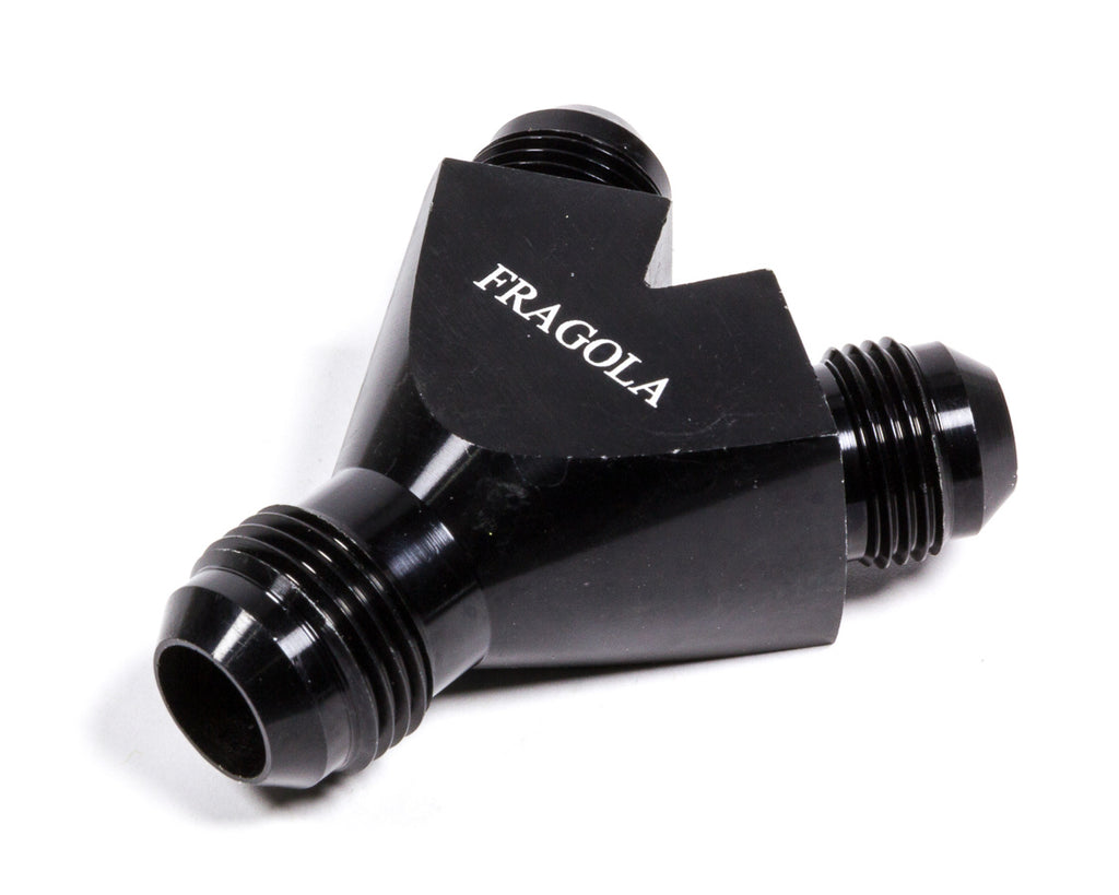 FRAGOLA 900611-BL Y-Fitting #10Male Inlet x #8 Male Outlets Black