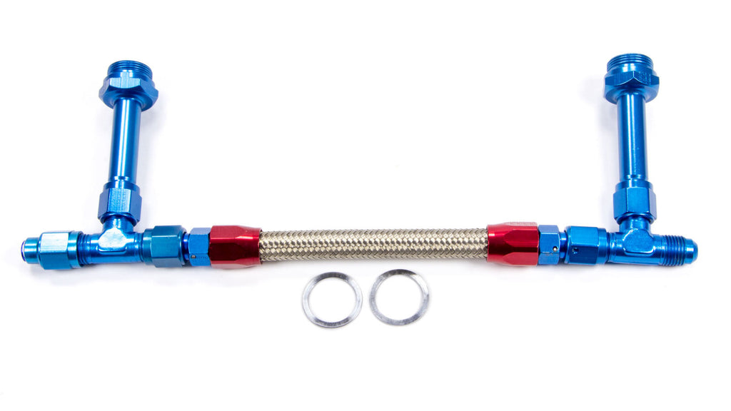 FRAGOLA 920002 #6 Fuel Line Kit 7/8-20 Dual Inlet 4150