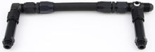 Load image into Gallery viewer, FRAGOLA 930006-BL #6 Fuel Line Kit 9/16-24 Dual Inlet Demon Black