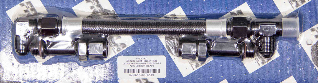 FRAGOLA 930012-BL #8 Fuel Line Kit Holley Ultra HP 4500 Carbs
